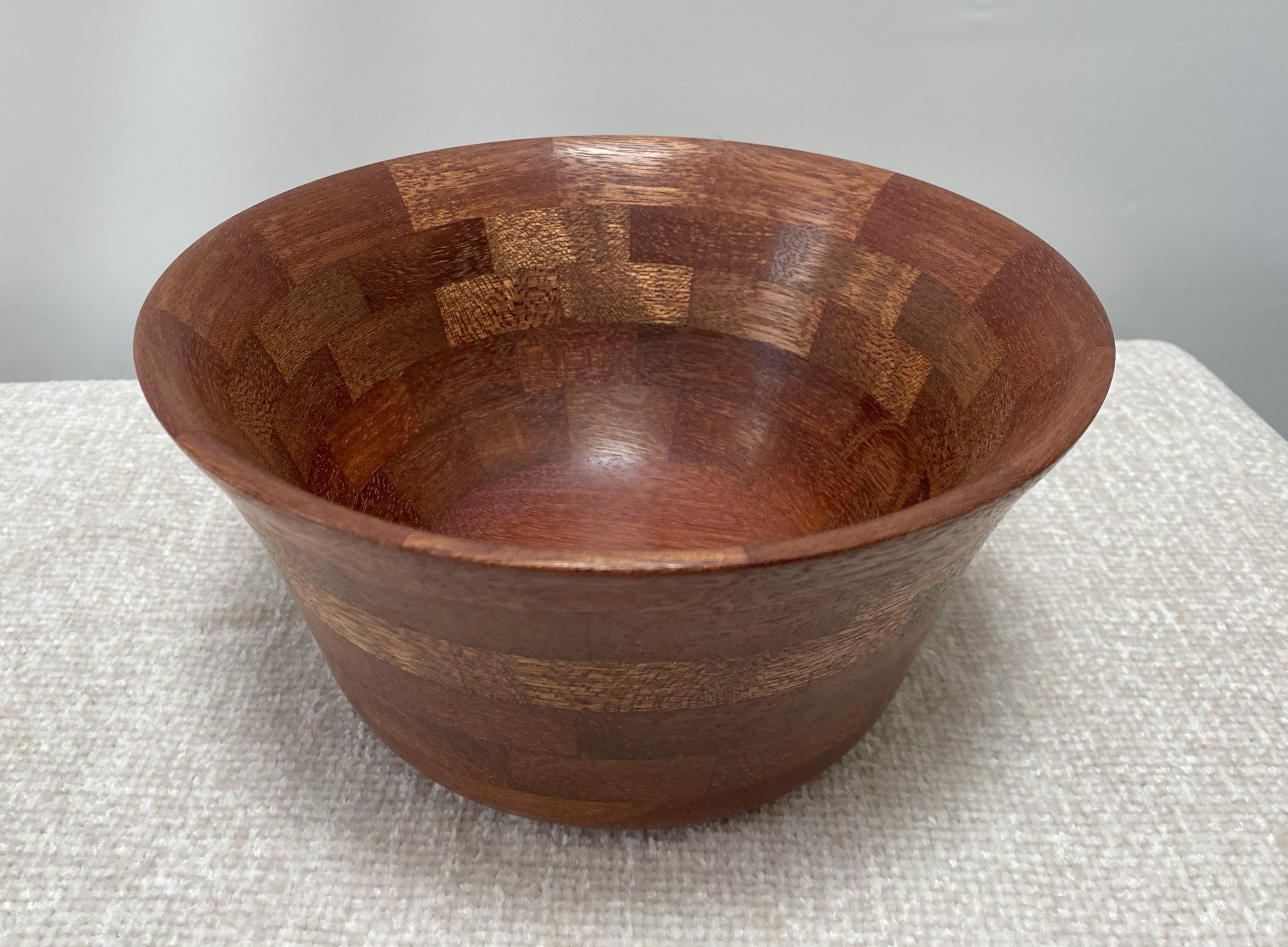 Segmented Mahogany Bowl