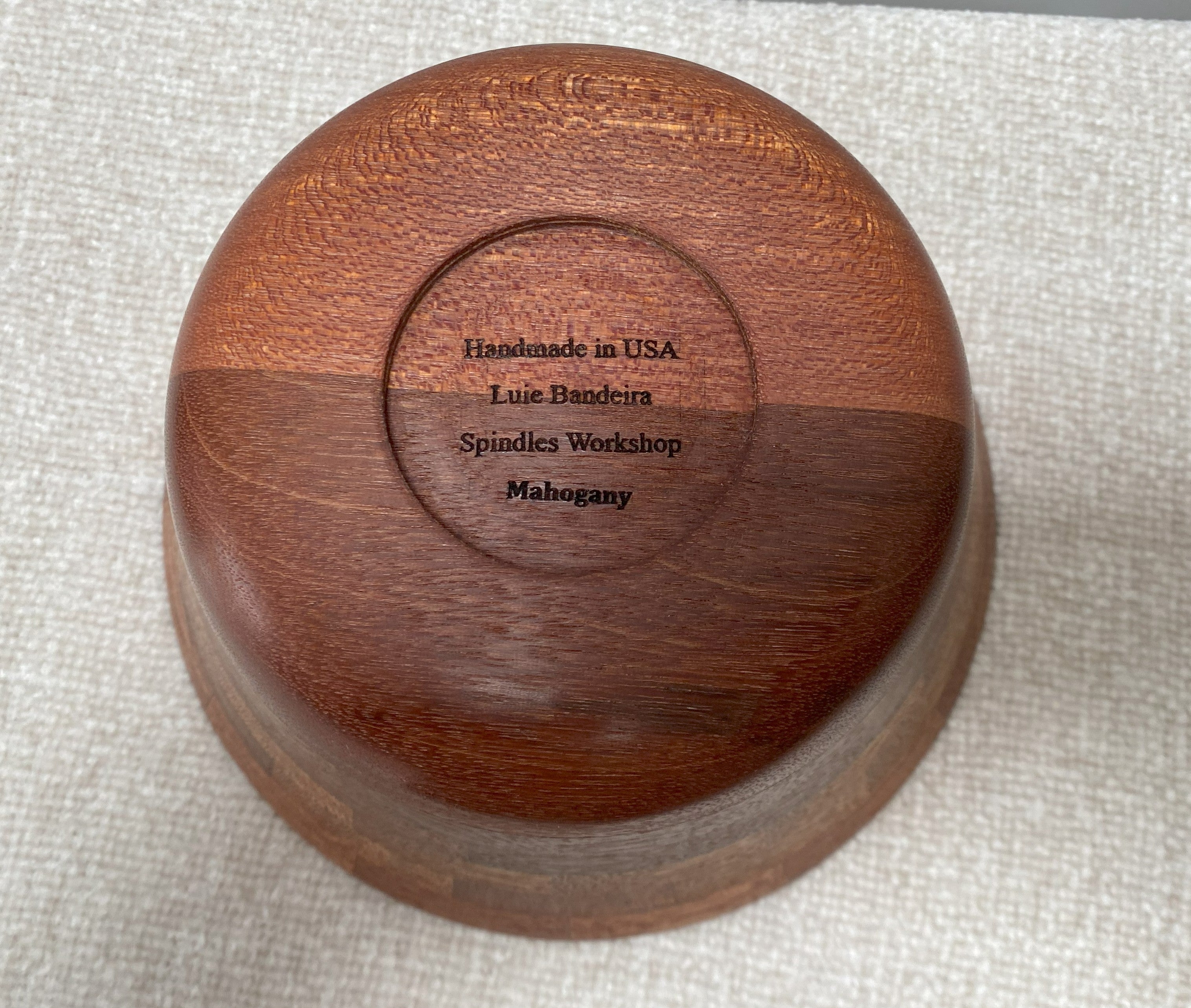 Segmented Mahogany Bowl