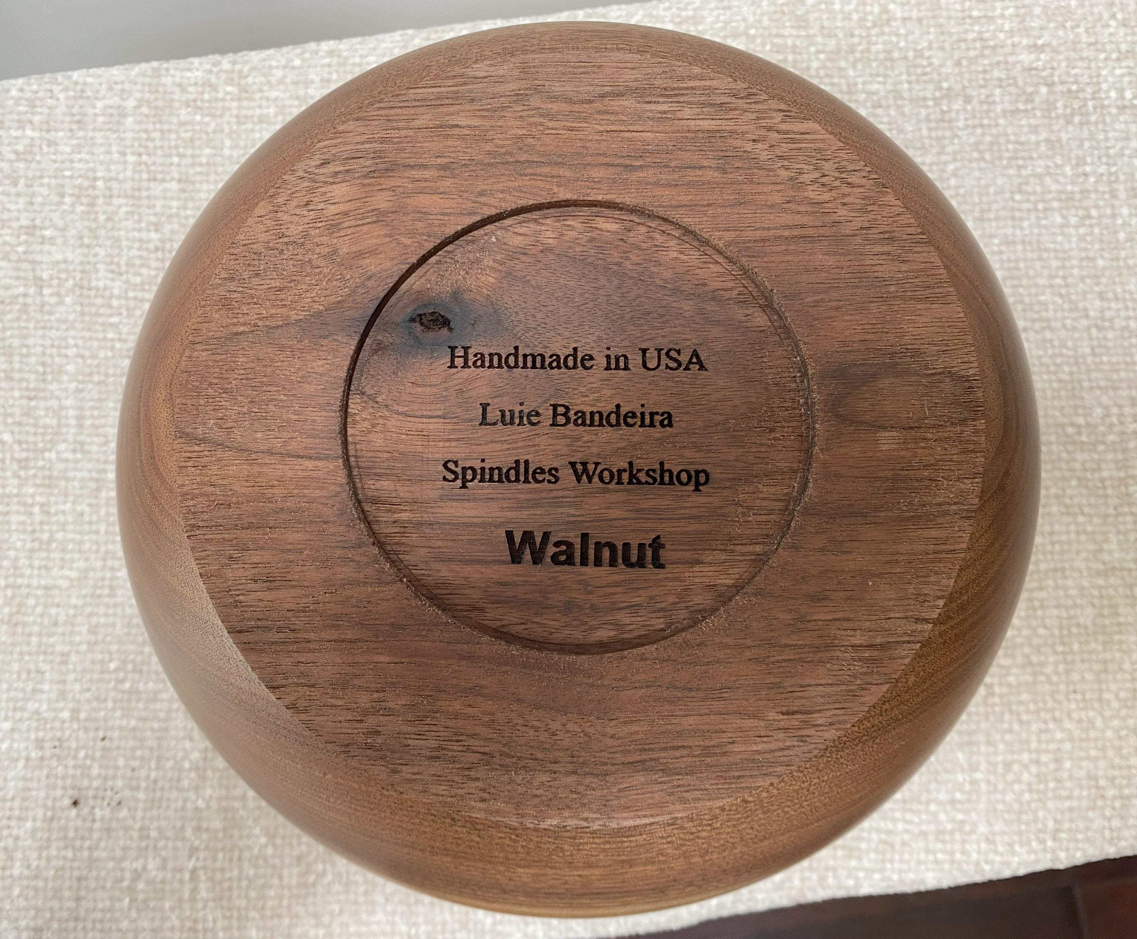 Live Edge Walnut Bowl