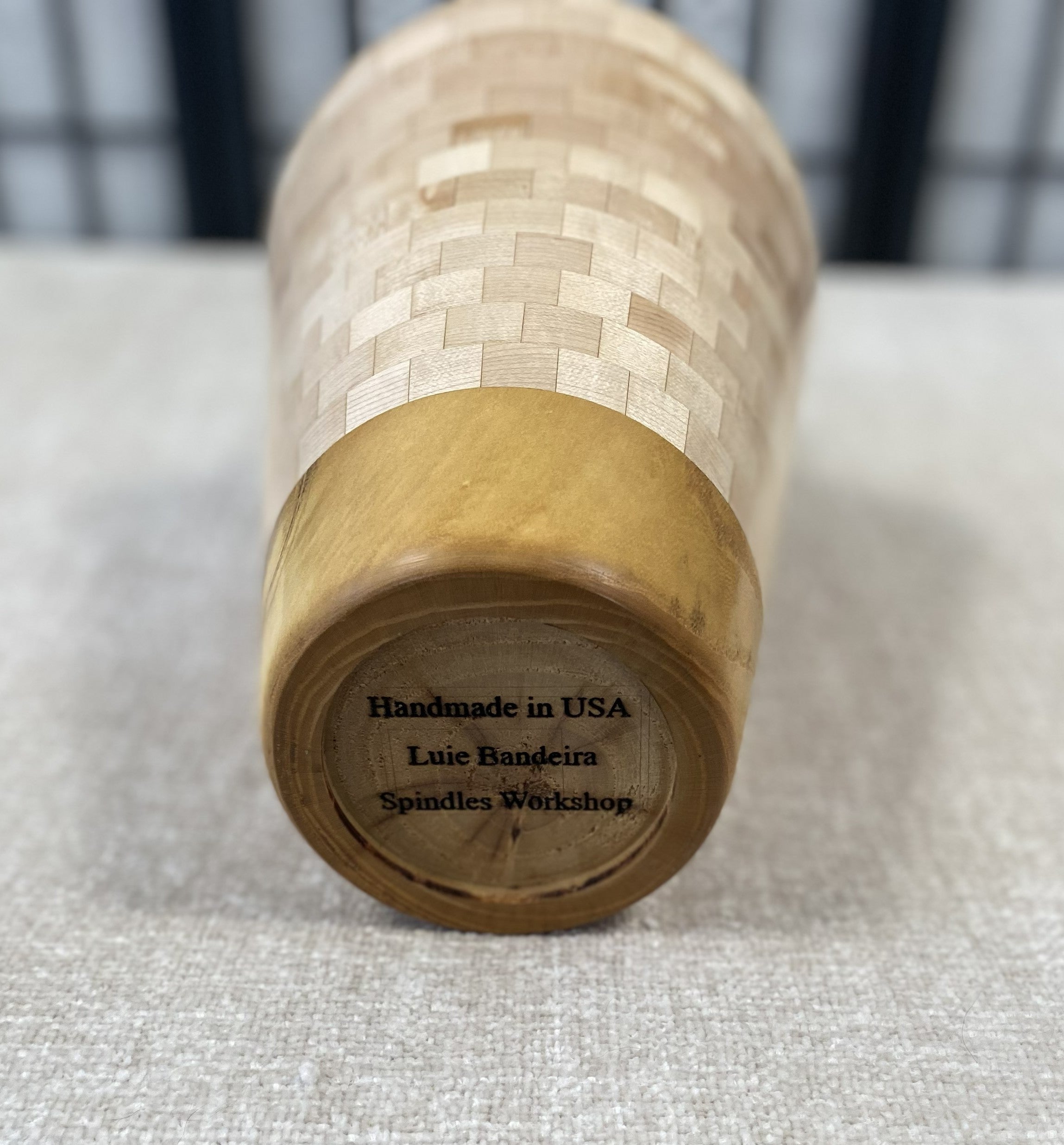 17 inch Tall Vase Handmade from 531 pieces