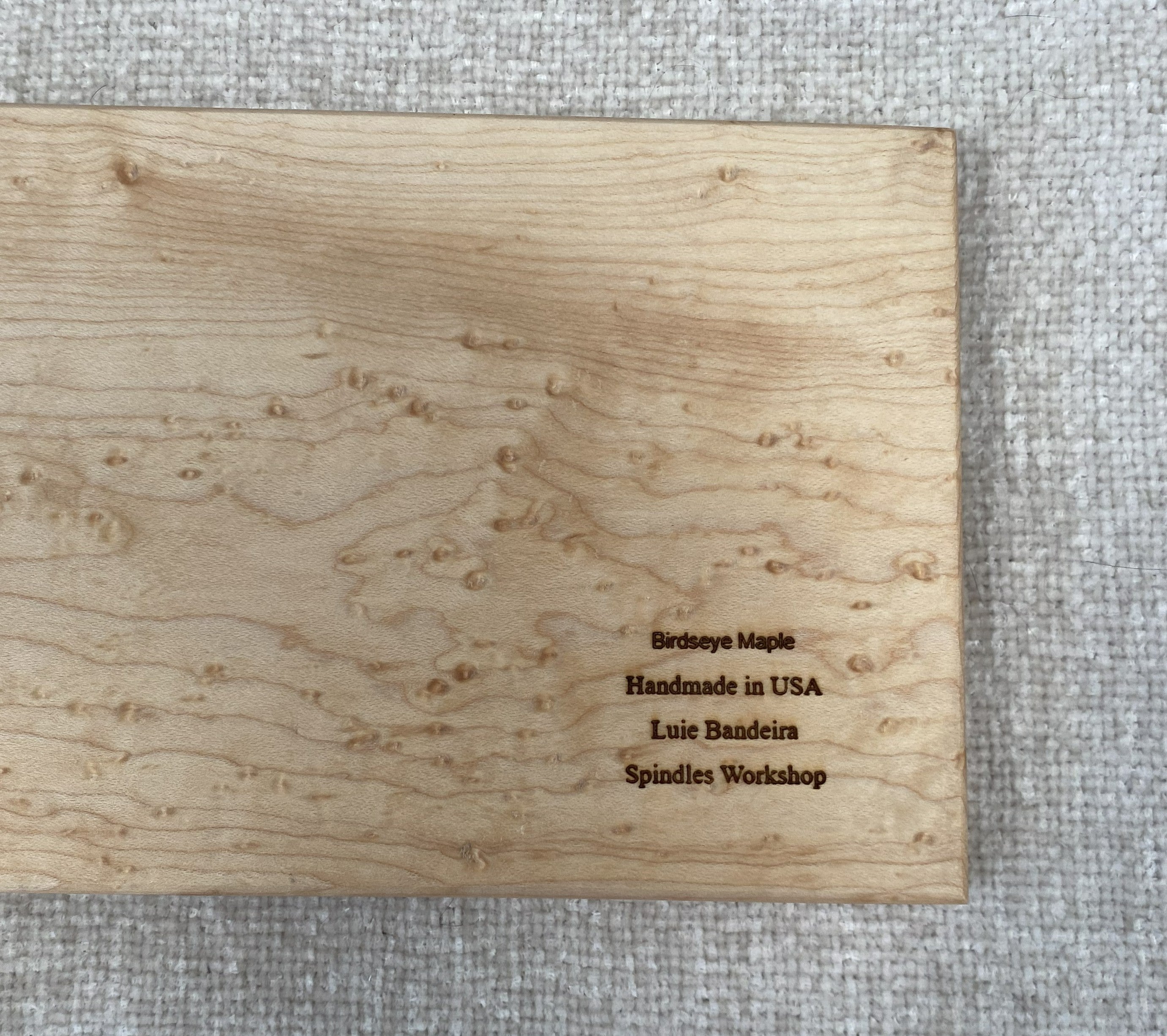 Handcrafted Charcuterie Board – Birdseye Maple
