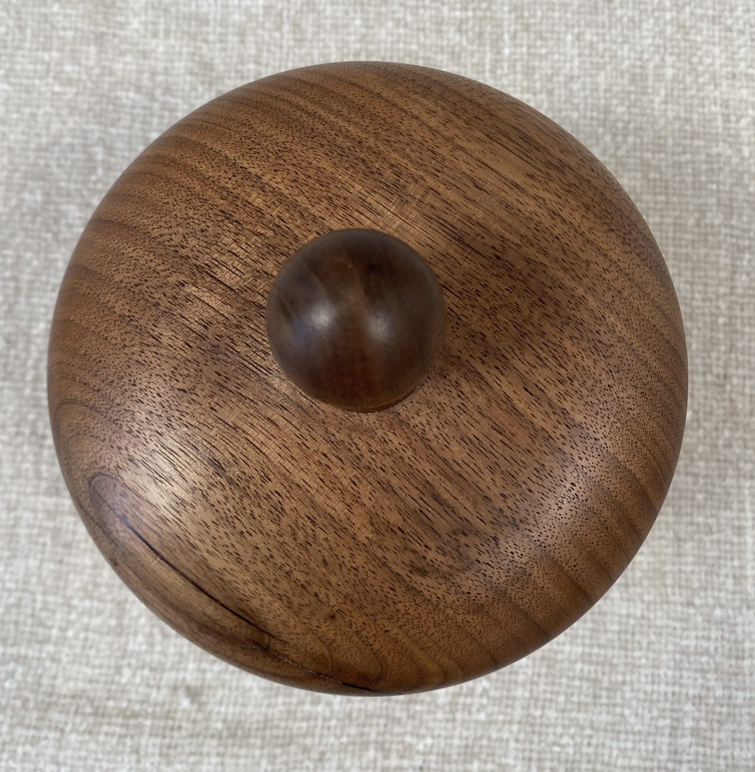 Handmade Walnut & White Oak Lidded Pot