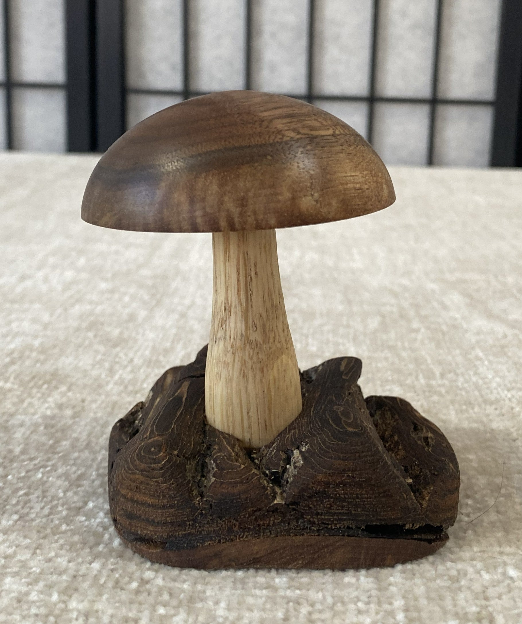 Handmade Wooden Mushroom – Walnut & White Oak