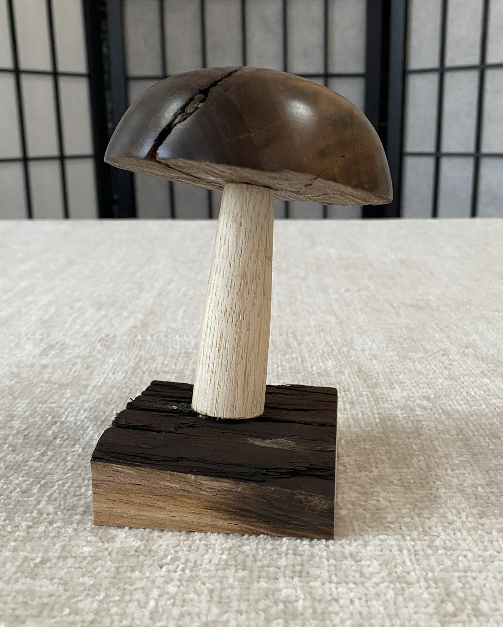 Handmade Walnut And Oak Mushroom
