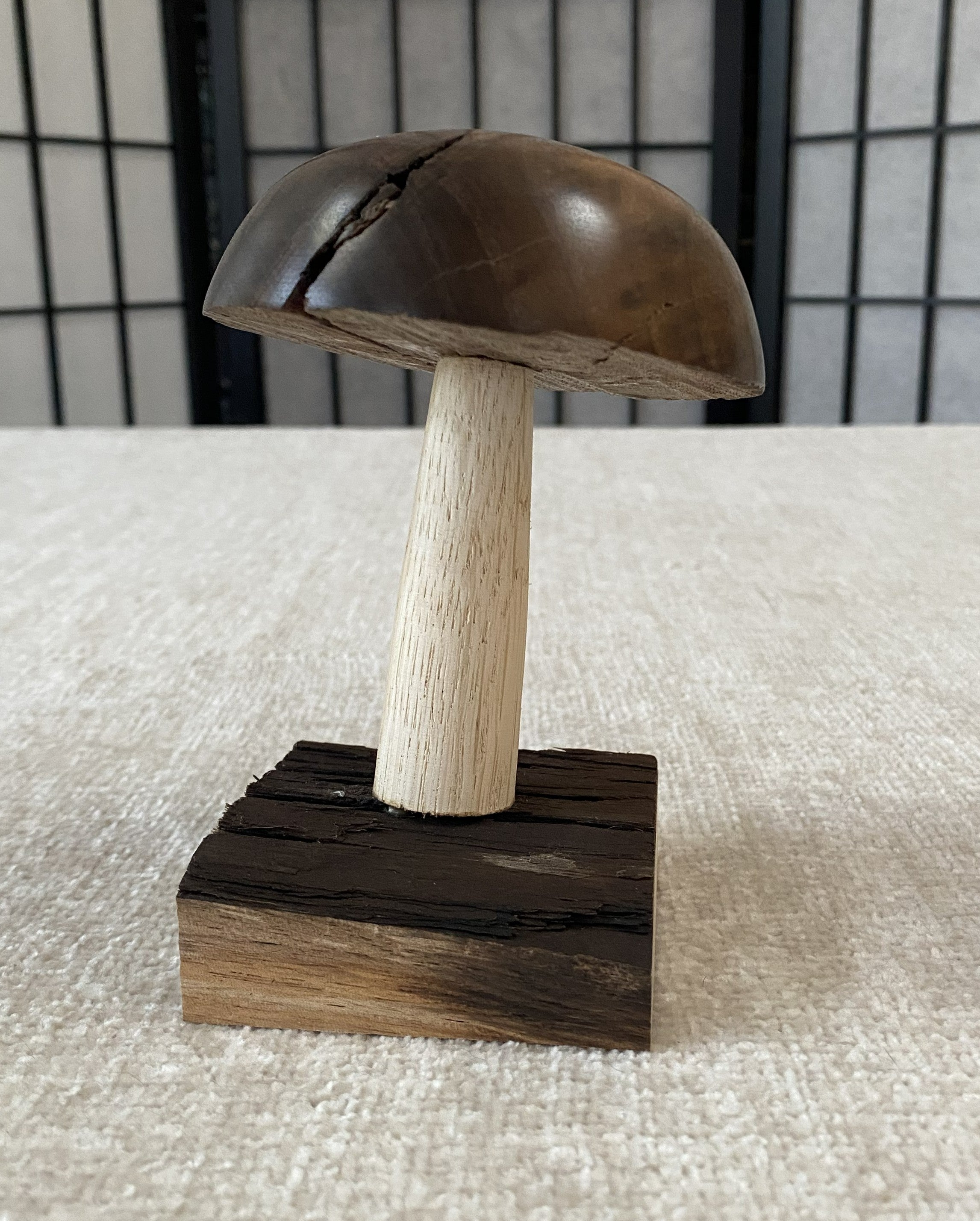 Handmade Walnut And Oak Mushroom