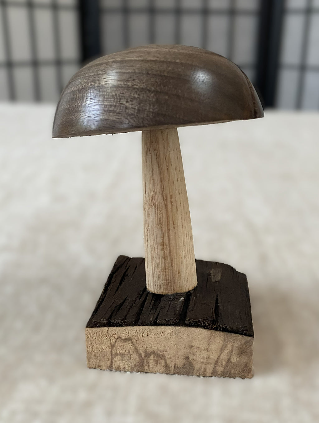 Handmade Walnut And Oak Mushroom