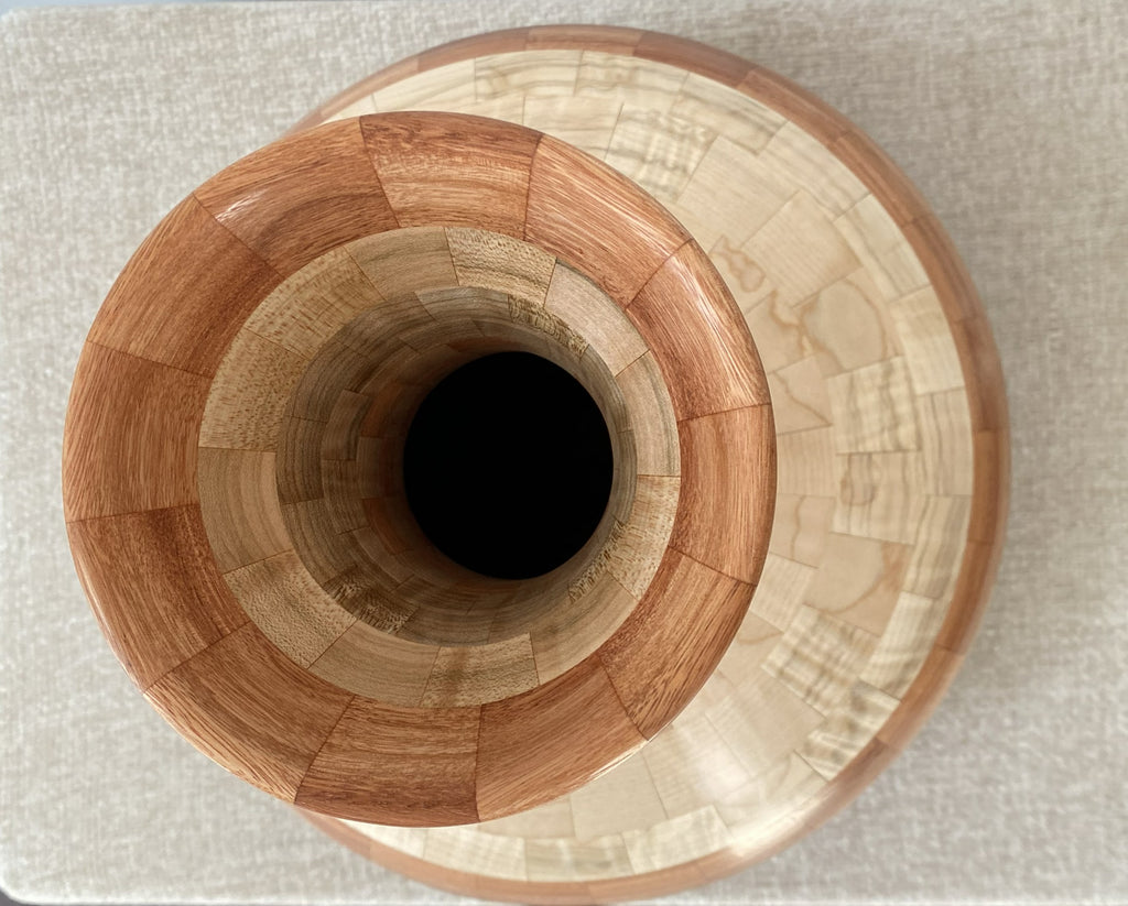 Forest Flow – Handmade Segmented Vase