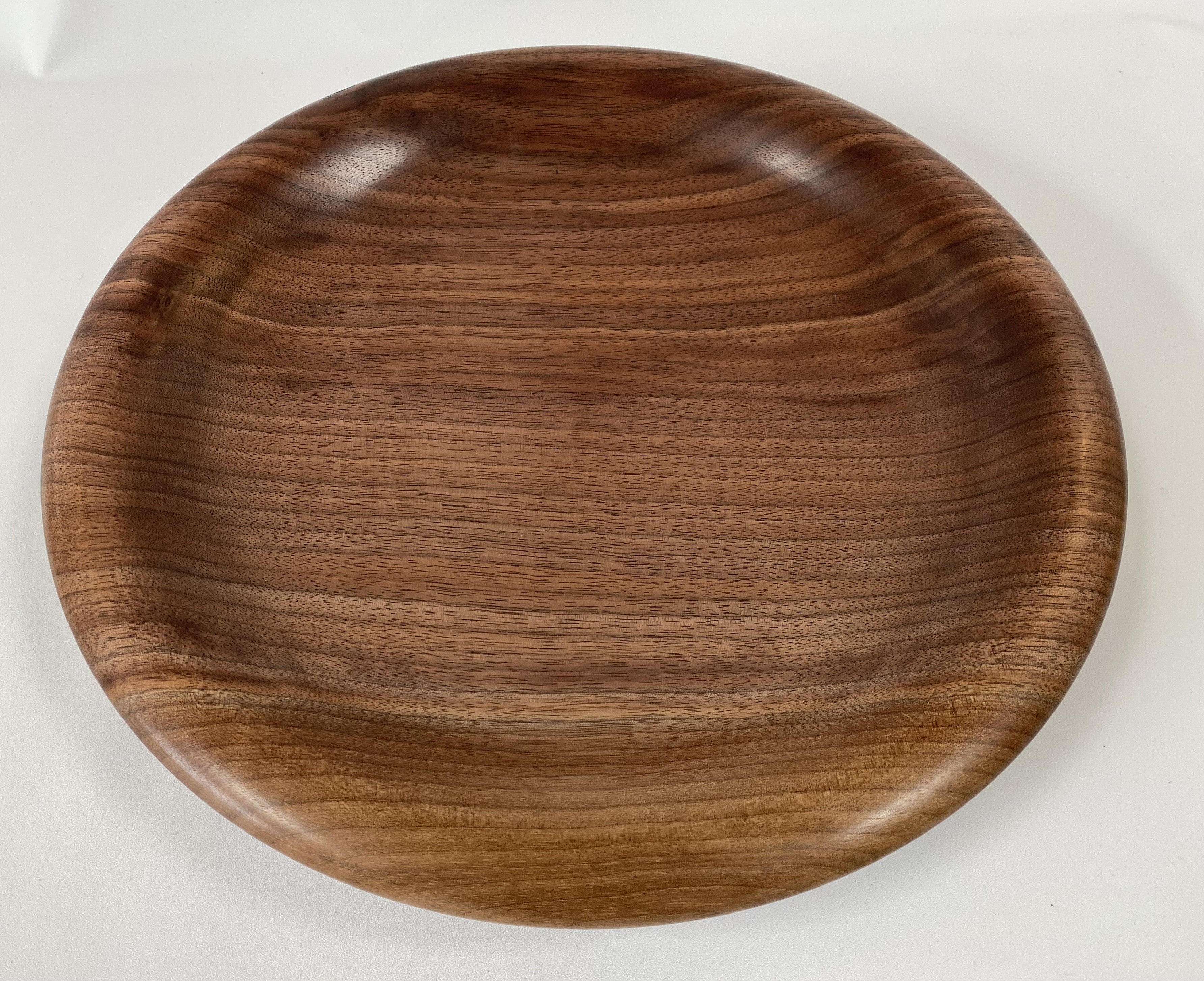 Handmade Walnut Shallow Bowl – Food Safe Finish