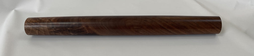 Handmade Walnut French Rolling Pin – Feather Grain