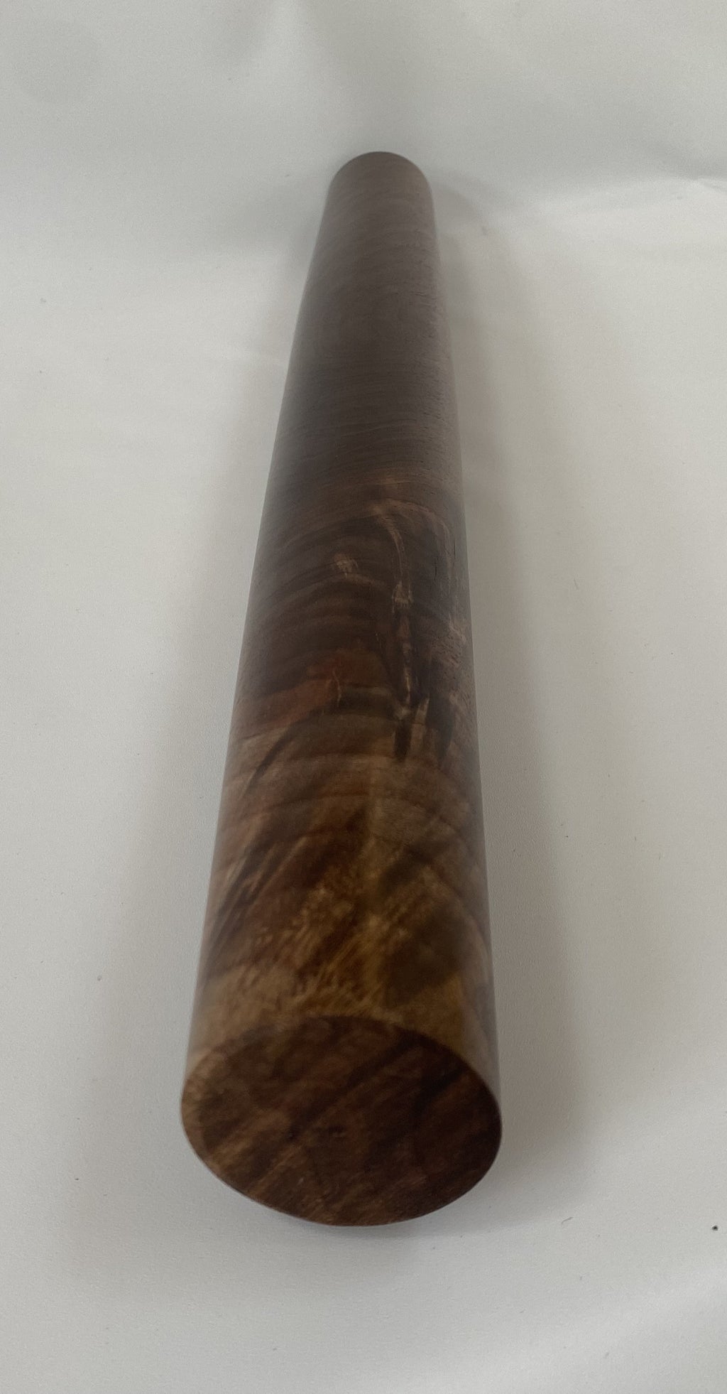 Handmade Walnut French Rolling Pin – Feather Grain