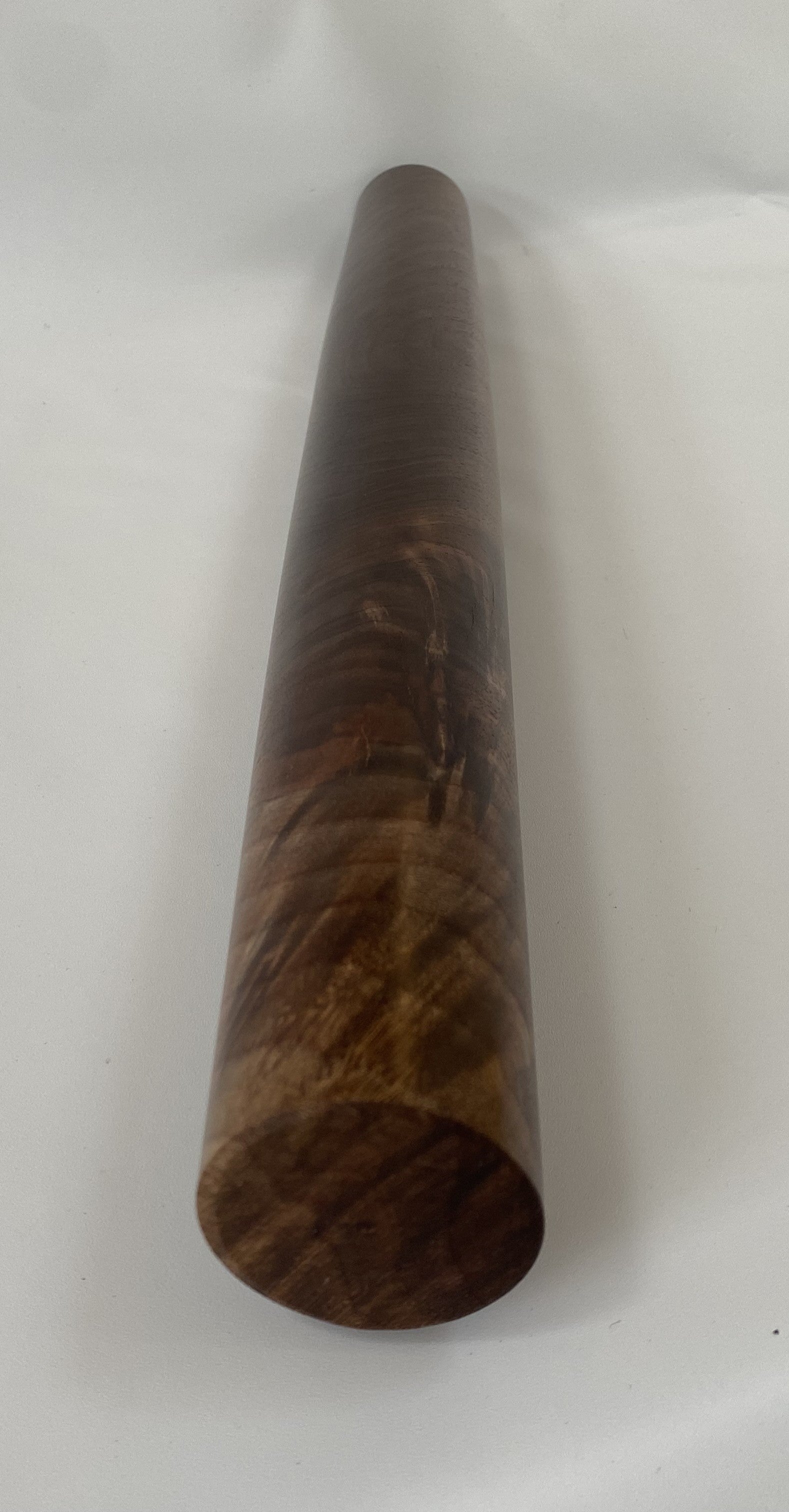 Handmade Walnut French Rolling Pin – Feather Grain