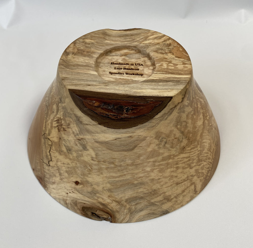 Handmade Spalted Maple Bowl – Food Safe Finish