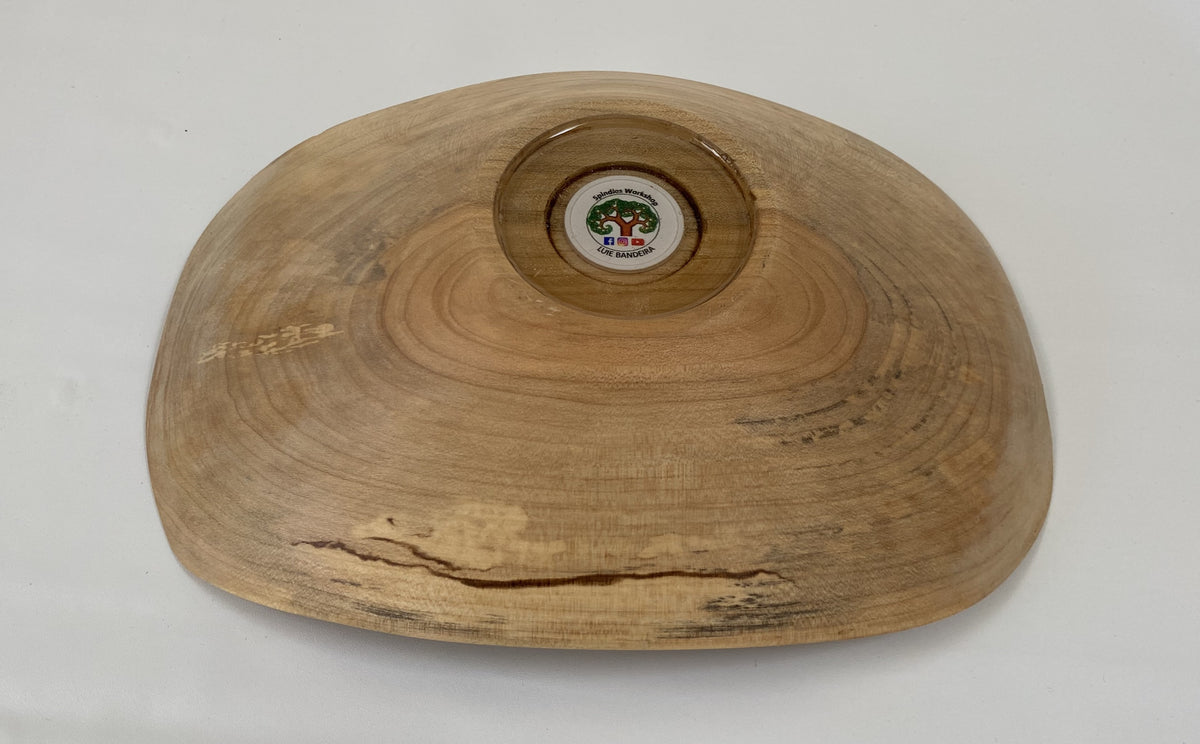 Spalted Maple Serving Bowl / Decorative Tray