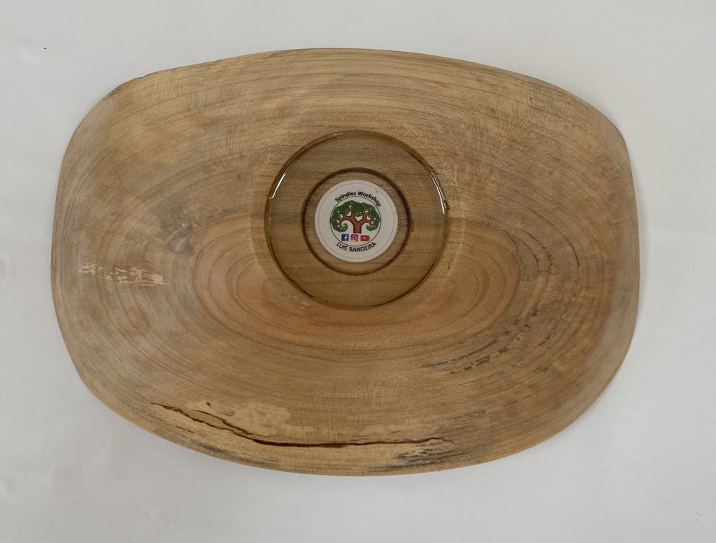 Spalted Maple Serving Bowl / Decorative Tray