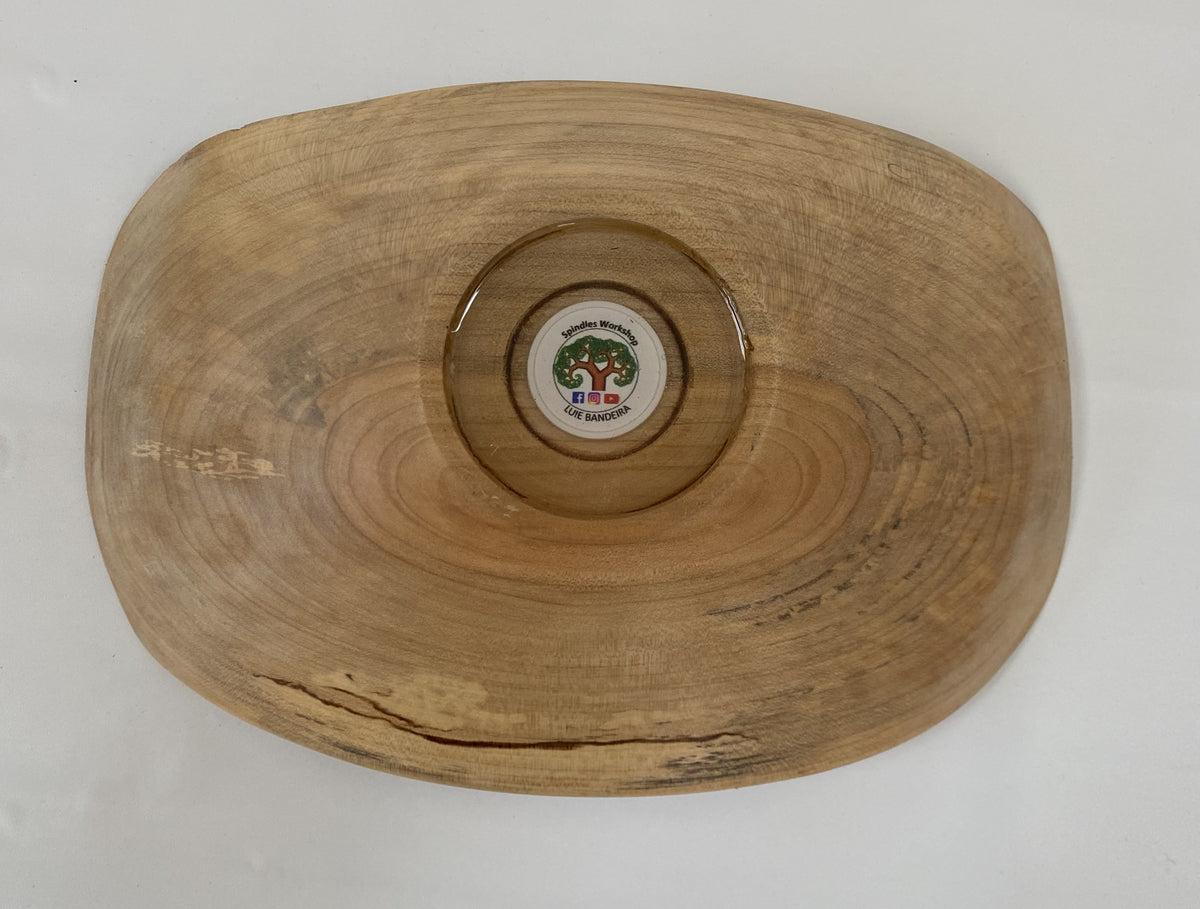 Spalted Maple Serving Bowl / Decorative Tray