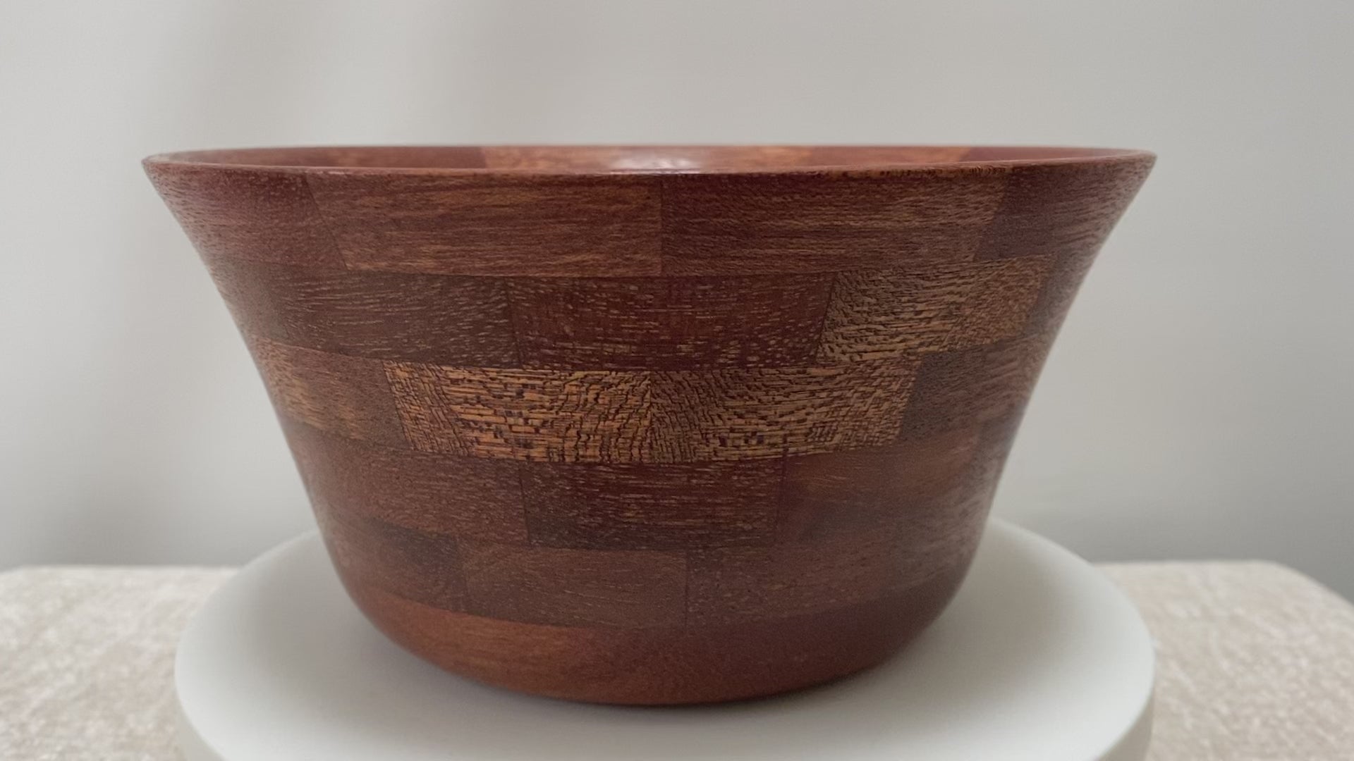 Segmented Mahogany Bowl