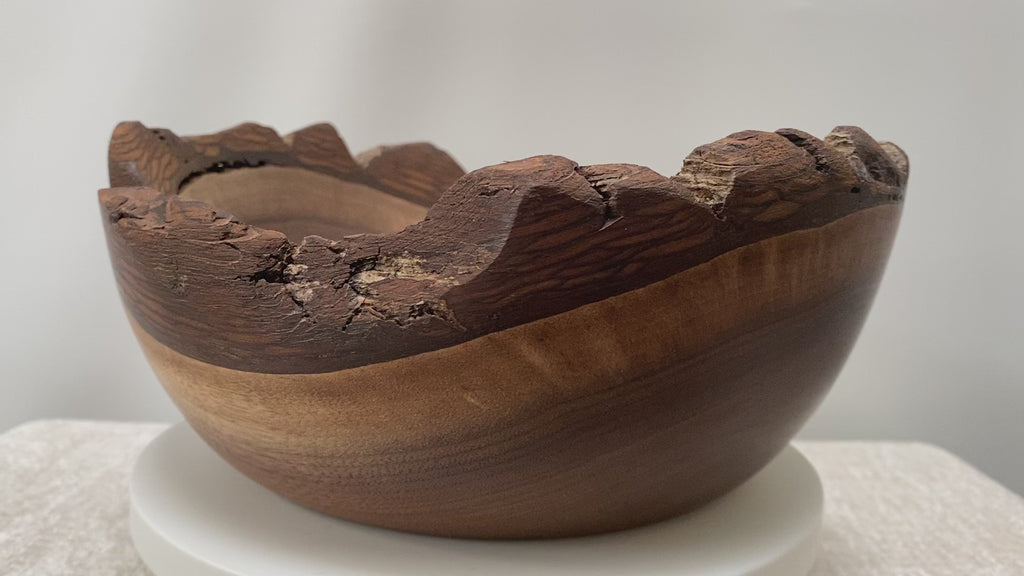 Handmade Live Edge Walnut Bowl
