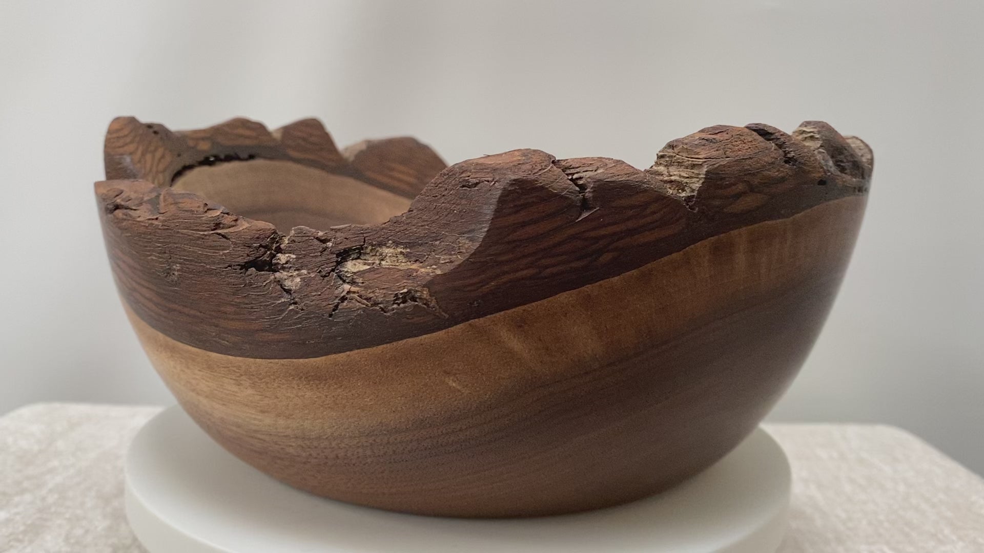 Handmade Live Edge Walnut Bowl